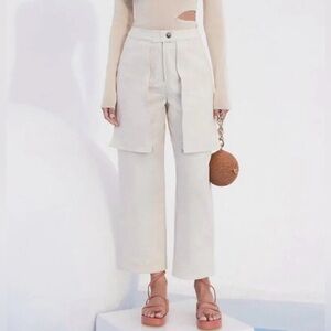 Cult Gaia Beige Topanga Pants